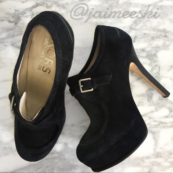 KORS Michael Kors Shoes - KORS Michael Kors Irving Suede Platform Booties